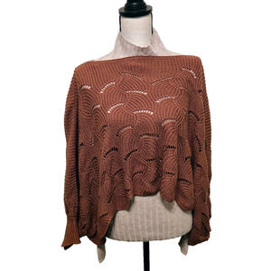 Moon & Madison woman’s orange knitted sweater Size M